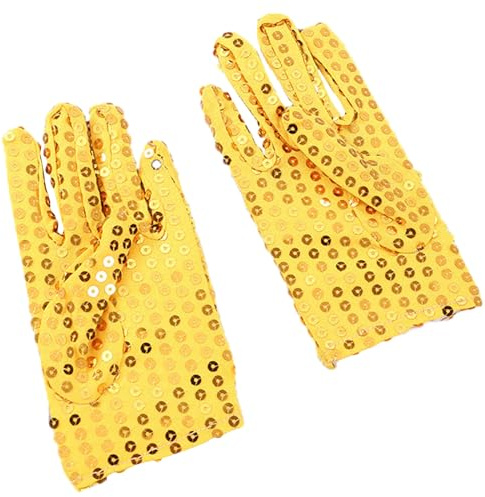 Gants à paillettes brillantes pour enfants, légers, pour doigts complets, gants de chant, fête de noël, gants de danse brillants