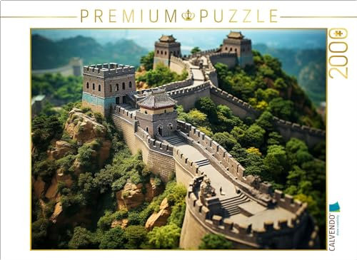 CALVENDO Puzzle Erinnert an die chinesische Mauer | 2000 Teile Lege-Größe 90 x 67 cm Foto-Puzzle für glückliche Stunden