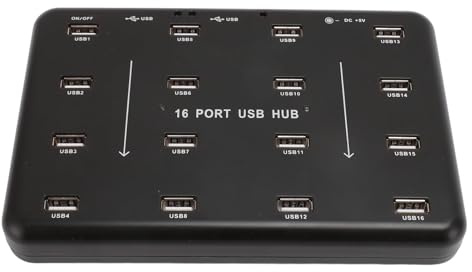 Clonador de Disco Duro, Duplicador USB 5V 300MA Salida Alarma de Cortocircuito 480Mbps Alta Velocidad para OS X XP (Enchufe Europeo 100-240 V)
