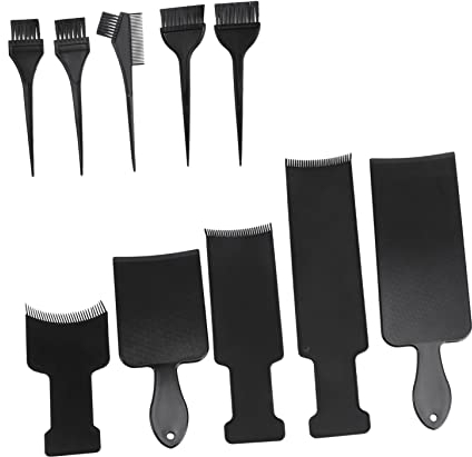FOYTOKI 10stücke Teiliges Haarfärbe-set Mit Zahnförmigem Färbebrett Und Färbepinsel Für Friseursalons Und Zuhause Professionell Robust Leicht Zu Verwenden Für Präzises Auftragen Und Sauber