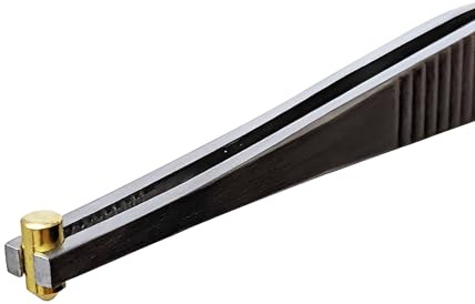 Summit Doorware Lock Pinning Tweezers - Grooved Tip for Easy Pin Loading and Cylinder Rebuilding - Ideal for Rekeying Kits, Locksmith Services and DIY Projects.