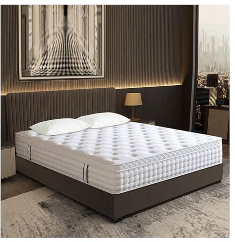 Comfort Soft Queen Memory-Foam-Hybrid-Matratze in einer Box, 24 cm, atmungsaktiv und druckentlastend, 180 x 200 cm