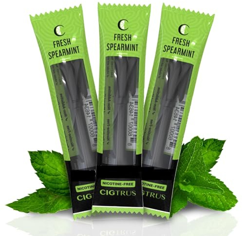 Cigtrus Tobacco-Free, Nicotine-Free Smokeless Air Inhaler - Non-Electric | Oral Fixation Relief Aid | Habit Replacing Breathing Stick 3 Pack (Green)