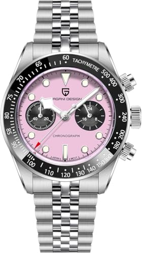 Pagani Design Herren-Armbanduhr Saphir Sport Quarzuhr Edelstahl Herren Wasserdicht Armbanduhr VK63 Uhrwerk Mode Chronograph