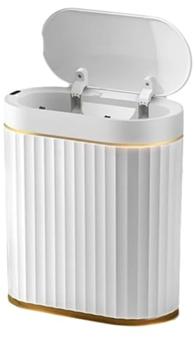 Gvvsjgdbis 7L Sensor Trash Can for Kitchen Garbage Tin for Bathroom Light Luxury Family Living Room Cracks Trash Bin
