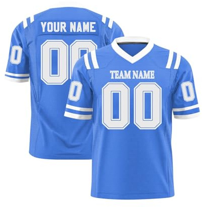 Custom Replica Football Jersey Printed Mesh with Team Name Number Customized Practice Jerseys for Men Women Kid Youth