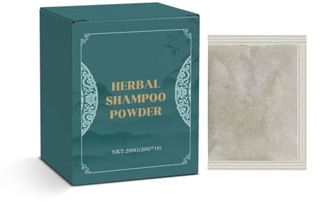 Örtschampopulver - Mild Hårvård Med Te, Naturligt Rengöringspulver For Mild Hårbotten- Och Hårnäring(1PCS)