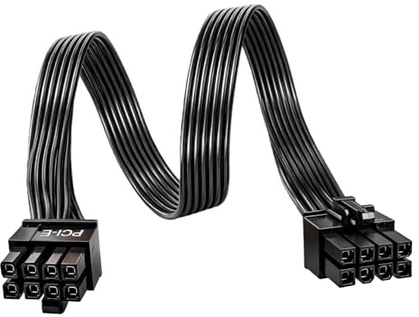 xruc GPU Kabel 8 Pin, ATX Stecker Auf PCIe 8 Pin(6+2) Stecker Kabel, 8 Polig PCIe Stromkabel mit Ummanteltes Kabel, Kompatibel mit Corsair Thermaltake ARESGAME Modulare Netzteile