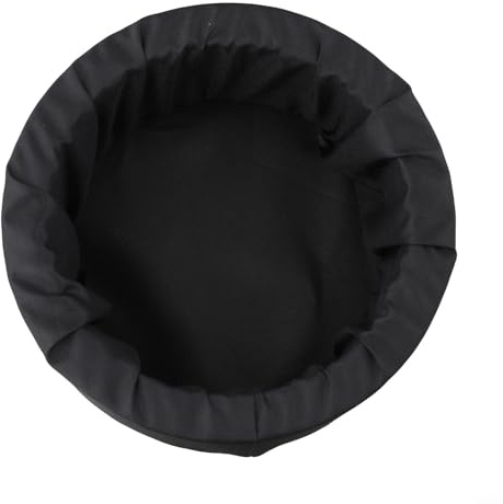FACAIIO Jardinière flottante en tissu tissé pour plantes aquatiques et abris pour poissons, revêtement de pot de fleurs non tissé noir avec rétention de la terre pour jeux d'eau de jardin, 23 cm