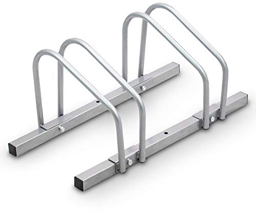 BITUXX® Fahrradständer Aufstellständer Radständer Fahrrad Bike Ständer Metall Verzinkt Platzsparend für 2/3 / 4/5 / 6 Fahrräder