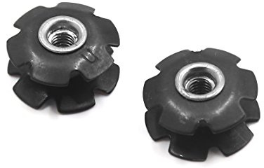 sourcing map 2Pcs Metall MTB Fahrrad Radfahren Flansch Headset Stern Mutter für 28.6mm Gabel DE de