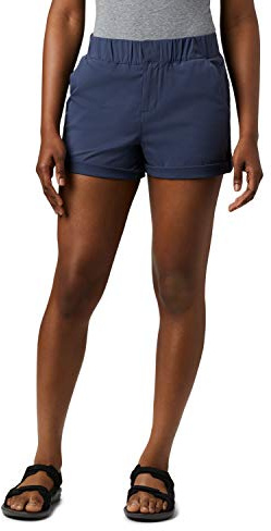 Columbia Firwood Camp II, Pantalones cortos de senderismo, Mujer, Azul (Nocturnal), Talla 466/S20