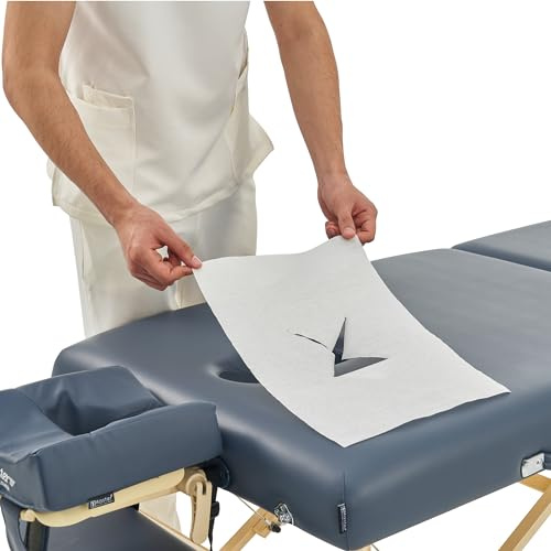 Master Massage Einweg Gesichtsausschnitt Kopfteil Abdeckung Überzug Bezug für Kopfkissen für Massageliege Zubehör 100 St./Pack