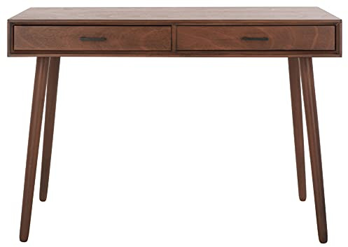 SAFAVIEH Home Collection O'Dwyer Brown 2-Drawer Computer Table Office Desk
