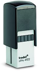 Trodat Printy 4922 Kontroll- oder Bonusstempel (20x20 mm), für 4 Zeilen, Gehäusefarbe schwarz, mit Wunschtext personalisieren, hier gleich online gestalten