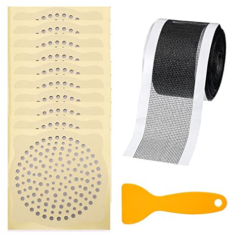10 Pièces Autocollants Drain Plancher, 1 Rolle Filtre De Drain De Sol, Filtre de Vidange pour Douche, avec Pelle de Nettoyage, pour Salle de Bains, Cuisine, Évier