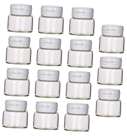 Flacon de Crème en Verre Transparent 10g, Lot de 15 Pièces