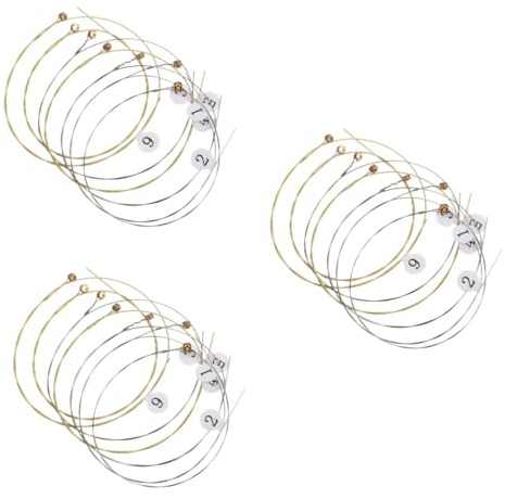 Vaguelly 3sets Leier Saiten Kit Harfe String Ersatz 7 Stücke * 3