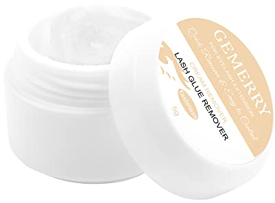GEMERRY Crème Dissolvant de Colle 5 g Pour Extension de Cils Professionnel - Action Rapide, Faible Irritation, Sans Goût