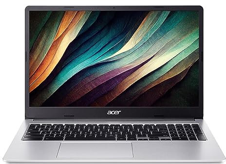 Acer Chromebook 315 CB315-4H Laptop - Intel Celeron N4500, 4GB, 64GB eMMC, Integrated Graphics, 15.6-inch FHD, Google Chrome OS, Silver