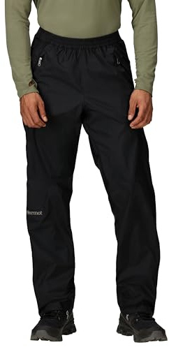 Marmot PreCip Eco herrbyxor, vattentät, andningsbar, lätt vandring, vindtät, svart, XL