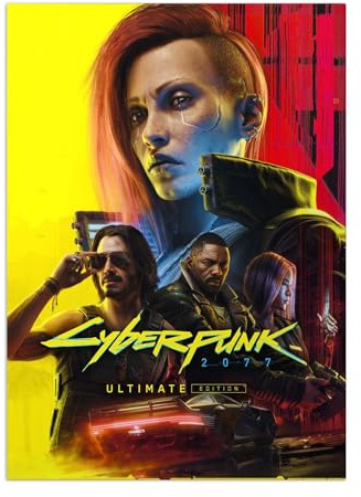 Displate Cyberpunk Metal Poster Magnetische Befestigung Offiziell Lizenziert Bilder Cyberpunk Poster 32x45cm
