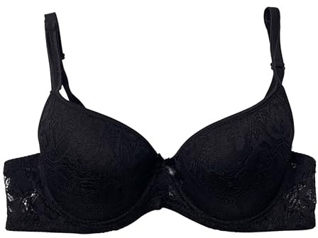 STILL Reggiseno Donna Confezione 3 Pezzi in Pizzo con Ferretto Coppa B C D Preformato Imbottito Bra Push UP G511 (IT, Taglia della Coppa & Taglia della Fascia, B, 2, 3 Nero)