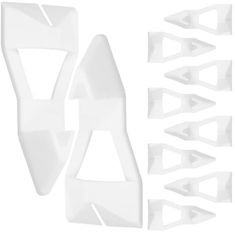 jojofuny 10pcs Plastic Shelf Support Peg Adhesive Shelf Bracket Pegs Bracket Clips Holders for Furniture Shelves Cabinet Kitchen Loset Brackets Clapboard Layer