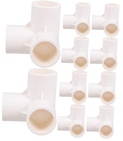 BEBEMOKO 10pcs Pvc Tube Adapter Pipe Connectors Easy Installation Leak for Water Connectors
