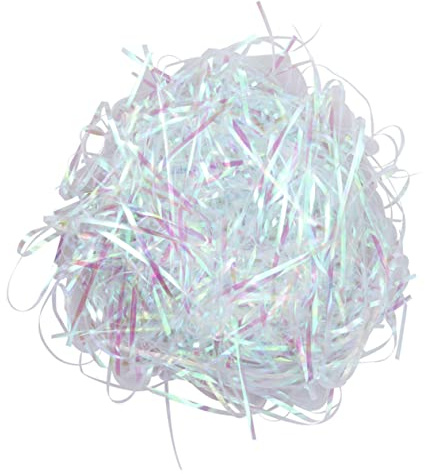 IWOWHERO Överraskningsinslagningsfyllmedel Strimlat Papper 3mm Crinkle Cut Pet-fyllmedel För Korgdekorationer