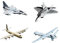 Harilla 4x DIY Airplane Fighter Plane Models Home Decoration Quick Assembly Compact Collection Birthday Gift Ornament Aircraft Model