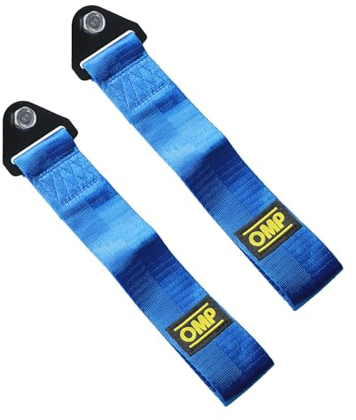 Xibao 2PCS Auto Stoßfänger Abschleppschlaufe,Auto Tuning,Abschleppschlaufe Tuning,Universal Hochfestes Abschleppseil für Lenker,Gabeln,Schwingen,Geeignet für alle Autos Verwendet Werden (Blau)