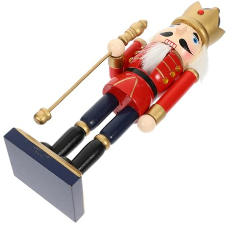 Homoyoyo Wooden Nutcracker Ornaments Christmas Decoration Soldier Figures Wood Xmas Tree Hanging Decor for Holiday Home Party