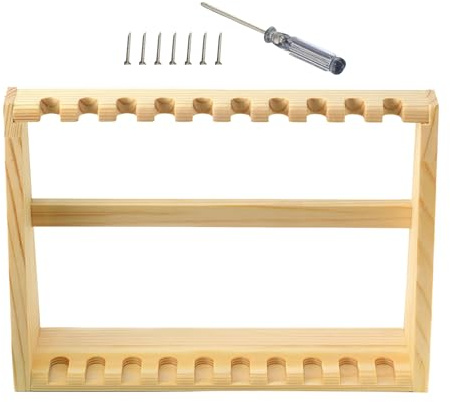 Supporto per coltello in legno, a 10 fori, per scrivania, per uso in ufficio, feste, dormitorio, università, studio, camera da