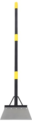 iplusmile Pala da Giardino Multifunzione Manico Regolabile 127 CM in Acciaio per Diserbo Raschiatura Ghiaccio e Bordi Prato Raschietto per Pavimenti e Pala da Neve per Uso Esterno