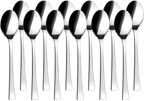 Lacor - JAY - 11049001 - Pack de 12 Cucharas de Mesa, Colección Vanity | En acero inoxidable, para un uso práctico y profesional en cocina; ideal para cocina profesional y uso diario en casa