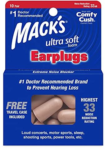 Macks Safesound Ultra Bouchons d'oreille en mousse souple