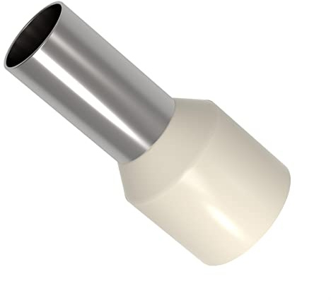 AUPROTEC Aderendhülsen von 0,34-50 mm² isoliert 10-1000 Stück Auswahl: (10 Stück, 16 mm² Elfenbein)