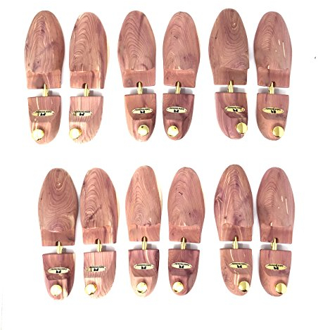 Cedar Elements Little Wholesale Program - Cedar Shoe Tree - 6 Pairs, Red, S