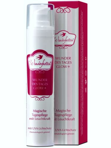 WUNDERFROLLEIN Wunder des Tages GLOW+ - Magische Tagespflege mit Leuchtkraft (reichhaltig) | Spendet intensiv und nachhaltig Feuchtigkeit | Verleiht ein sofortiges Strahlen | Enthält Apfelstammzellen