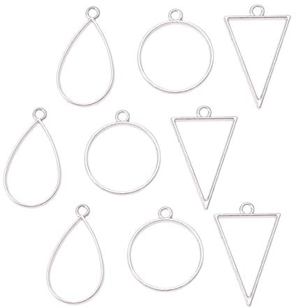 Supvox 30 Stück Anhänger mit offener Lünette für Schmuck