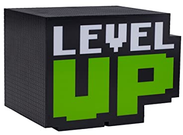 Paladone Level Up Light with Sound Retro Gaming Style Battery Operated