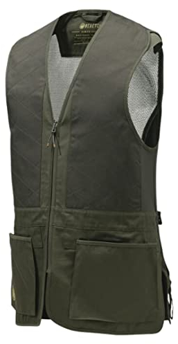 Beretta Schießweste TREDI Braun Tontauben Trap Skeet Wettkampf Jagdweste mit Mesh (as3, alpha, m, regular, regular)