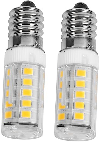 DOITOOL 2 Pcs E14 LED Replacement Bulbs 3W 280 Lumens Energy Saving Light Bulbs for Range Hood Kitchen Appliances
