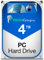 PAMA GROUP Disco rigido SATA meccanico da 4TB, 3,5 pollici, per PC desktop e sistemi di sorveglianza CCTV (Ricondizionato)