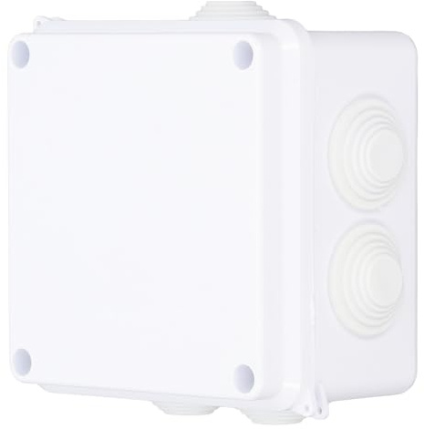 Boîte de jonction électrique 100x100x70mm, boîtier de projet avec bouchon en caoutchouc, fiable pour l'extérieur