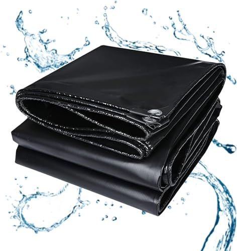 Cobertura para lagoa, lona para lagoas de jardim,cobertura para lagoa, capa para piscina de filme, Revestimiento de Caucho Negro para Estanque, lago para peixes grandes, Liner Gardens Pools（2×15m）
