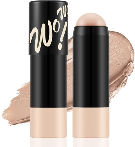 Apooliy Matte Foundation Stick,Leichte, aufbaubare, volle Deckkraft,Langlebige Gesichts Foundation，Concealer Stick,Wasserfest