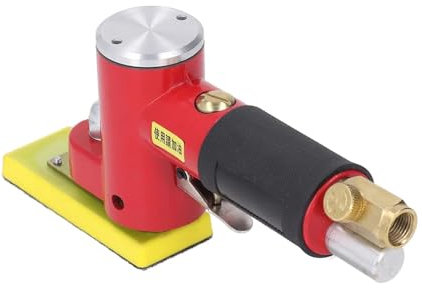Pneumatic Polishing Machine Air Powered Sander Air Random Orbital Sander Pneumatic Turntable Palm Tool for Auto Body Woodworking Composites Pneumatic Sander for Woodwork and Detailing Work