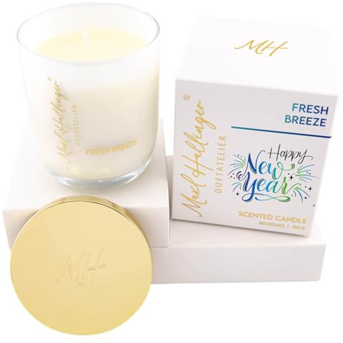 Hallingers Genuss Manufaktur Silvester Duftkerze aus Sojawachs bis 40h Maxl Hallinger, scented candle, Duftkerzen im Glas